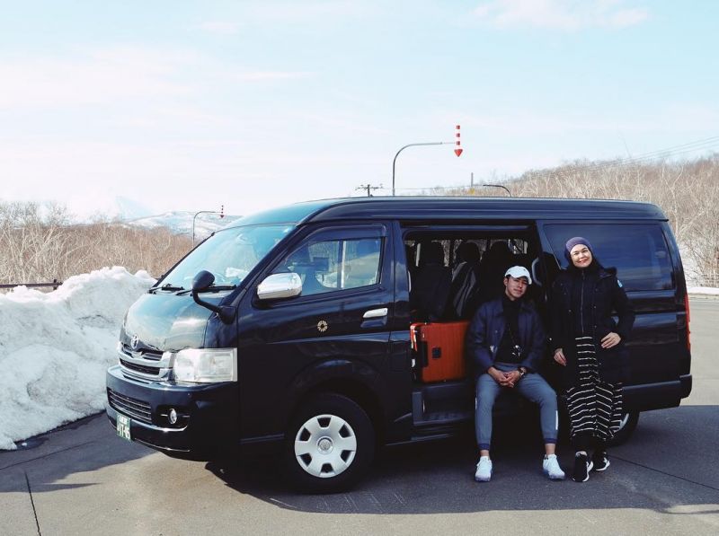 Naphat Nine ở Hokkaido